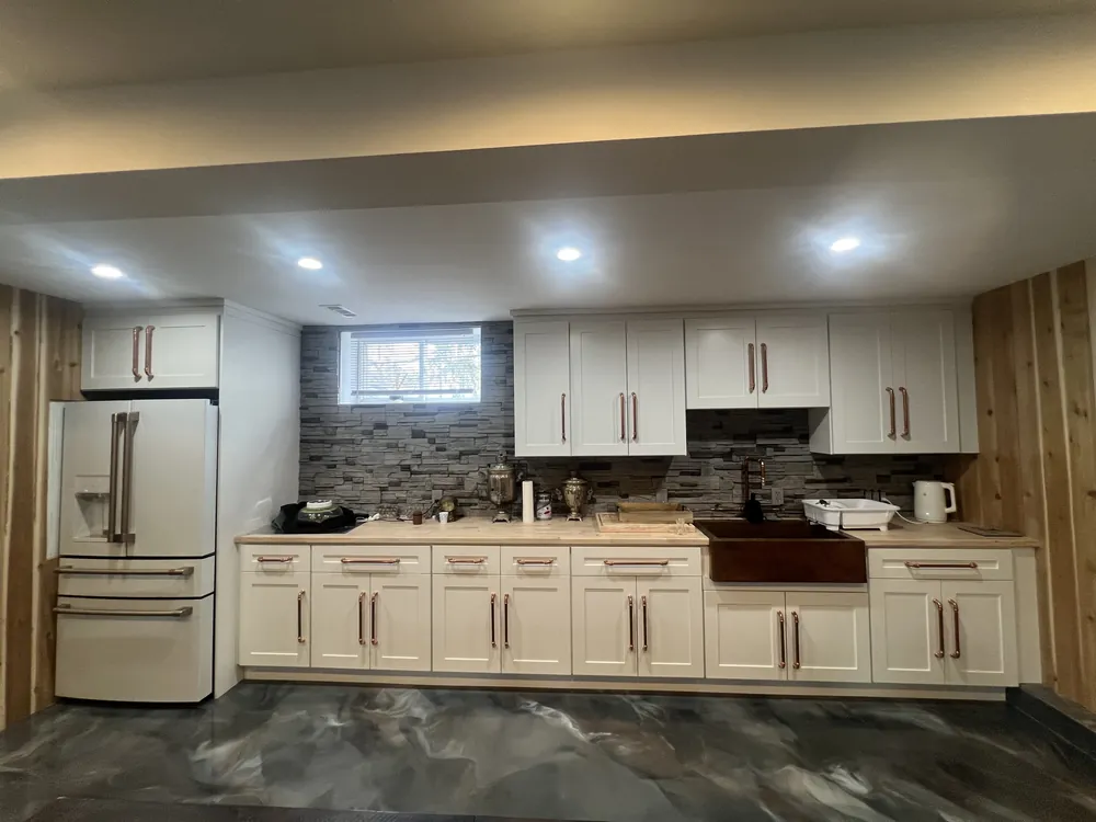 Lower-Level Kitchen Cabinetry, finish carpentry by SEGAL XVI
